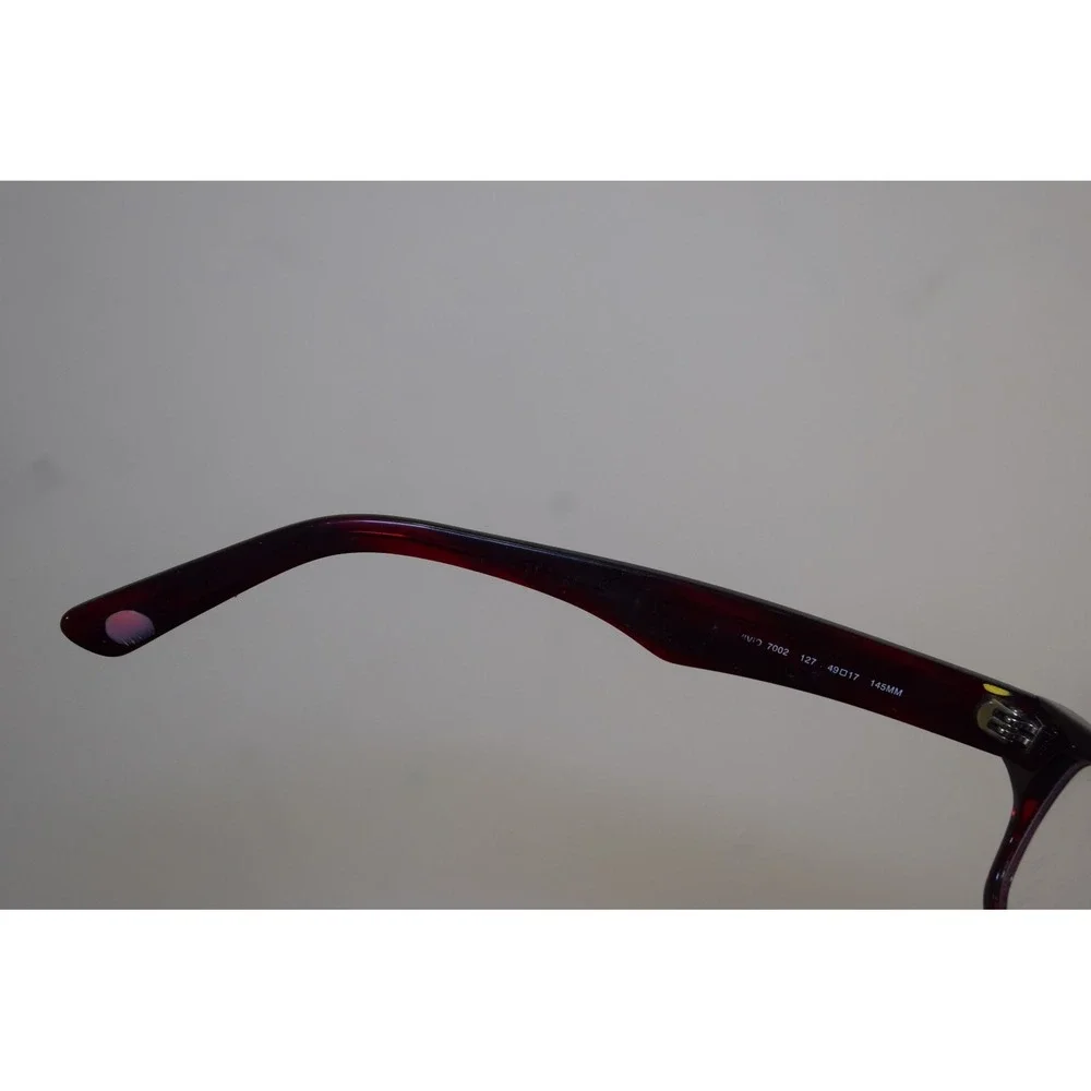 VIVID EYEWEAR 7002 127 49-17-145 RED EYEGLASSES Red WORN LOOK
